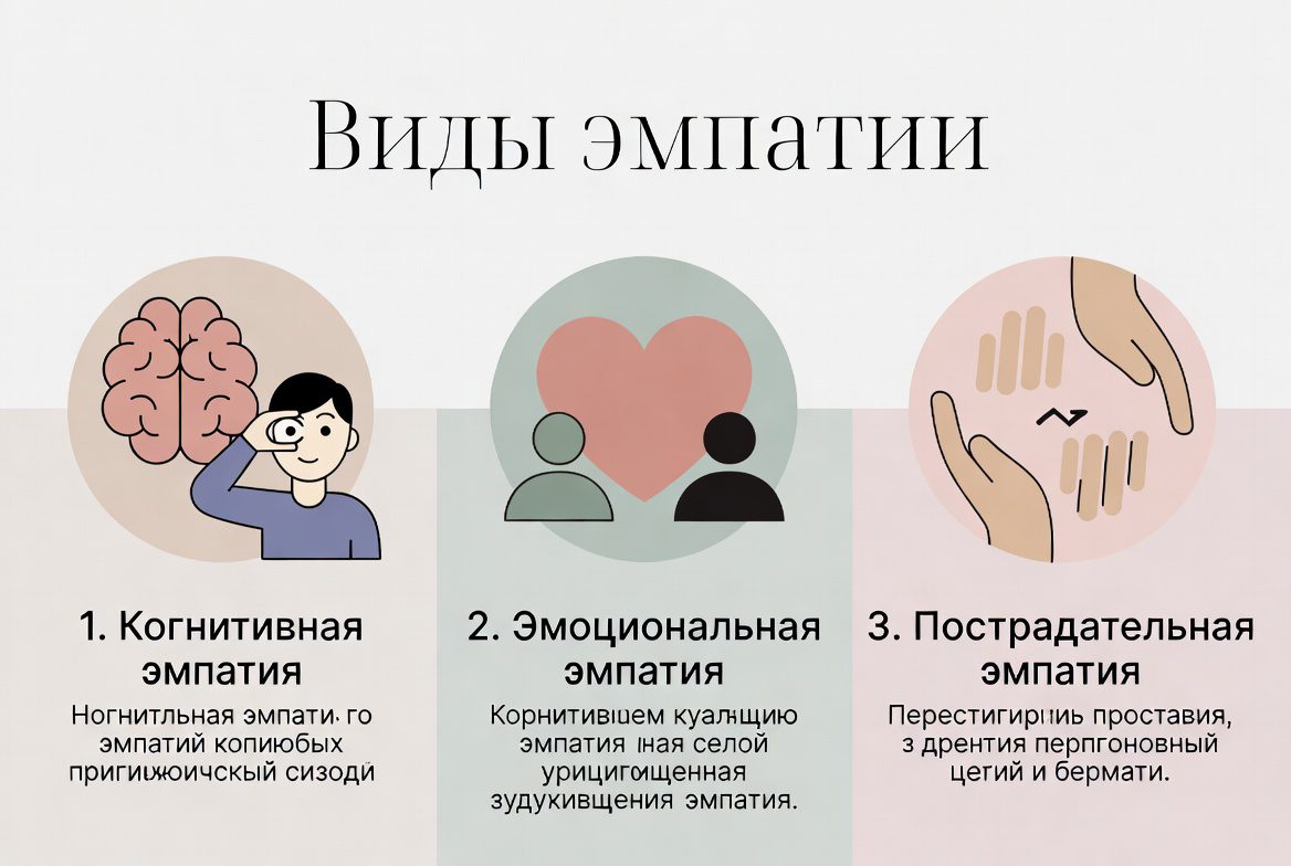 Эмпатичное лидерство 3 Виды эмпатии: когнитивная, эмоциональная и сострадательная — инфографика