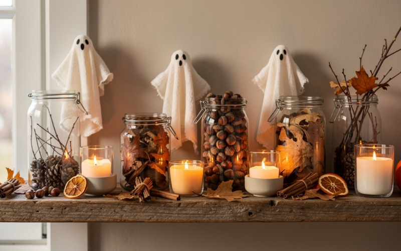 Dekoracje Halloweenowe DIY do domu: 7 projektów do 500 rubli